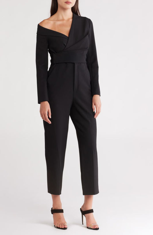 Skyla One Shoulder Blazer Jumpsuit