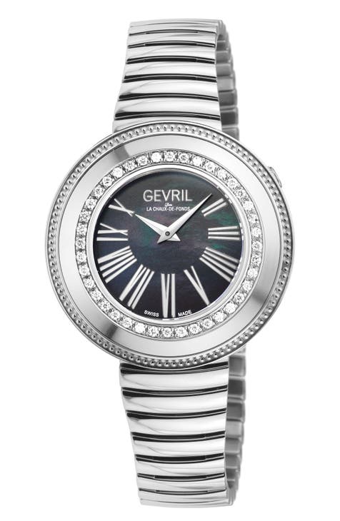 Reloj pulsera diamantes Gandria, 36mm - 0.5ct.