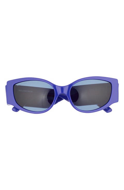 56mm Oval Sunglasses