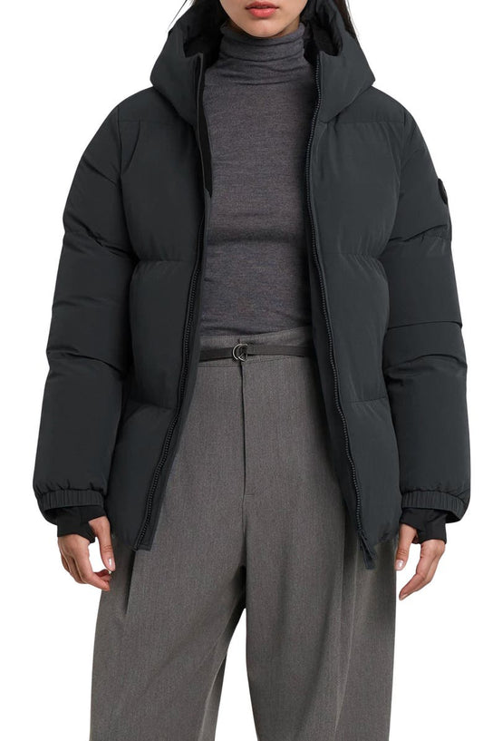 Stacy Water Resistant Hooded Puffer Jacket