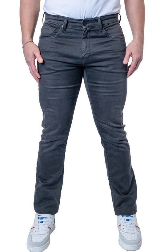 Athletic Fit Stretch Jeans (Charcoal Grey)