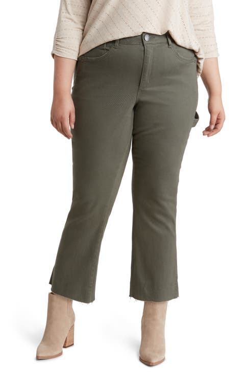 Vaqueros con corte tipo bota y dobladillo crudo Ab'Solution Skyrise (corona de laurel) (Plus) (exclusivo de Nordstrom)