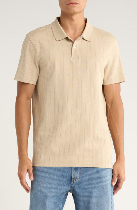 Textured Knit Polo