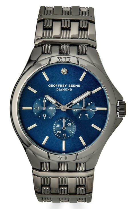 Reloj de pulsera con diamantes auténticos, 41 mm - 0,001 ct.