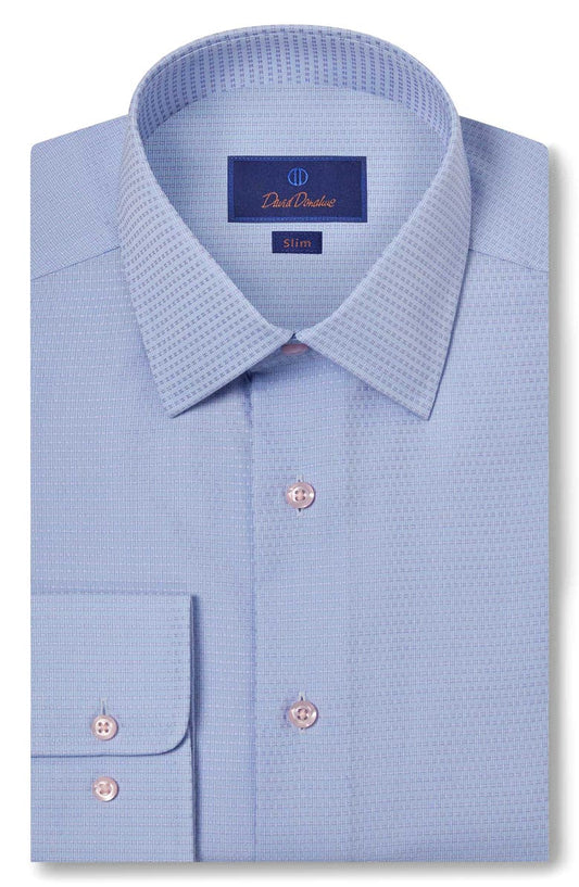 Slim Fit Dobby Dot Dress Shirt