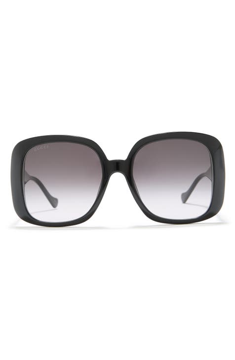 Gafas de sol cuadradas oversize de 57 mm