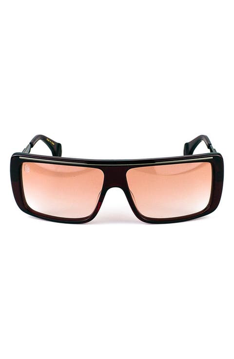 54mm Rectangular Gradient Sunglasses
