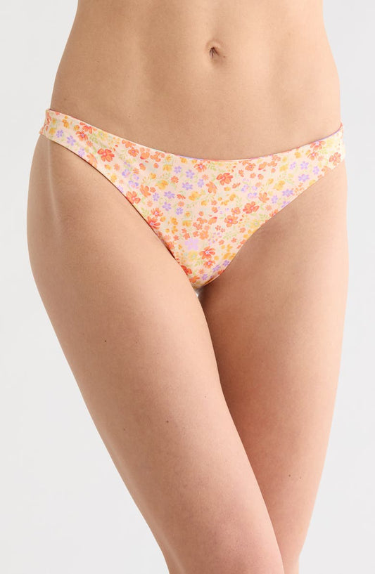 Tropic Wave Reversible Tanga Bikini Bottoms