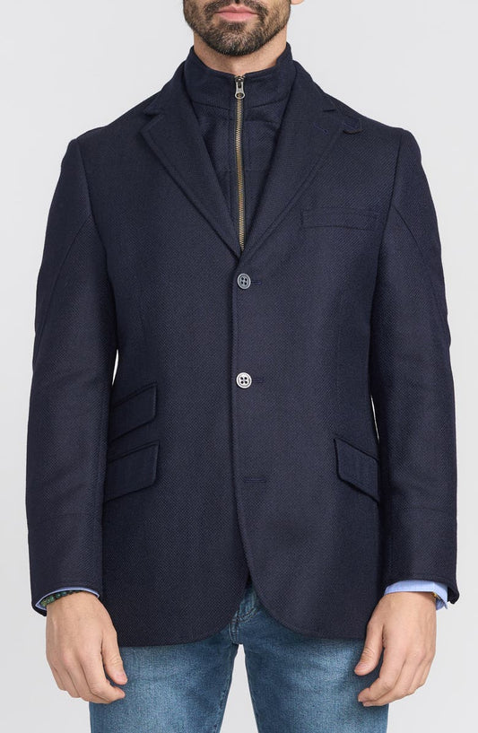 Regular Fit Wool & Cashmere Hybrid Sport Coat