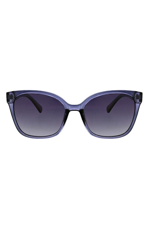 Modern 54mm Square Butterfly Polarized Sunglasses