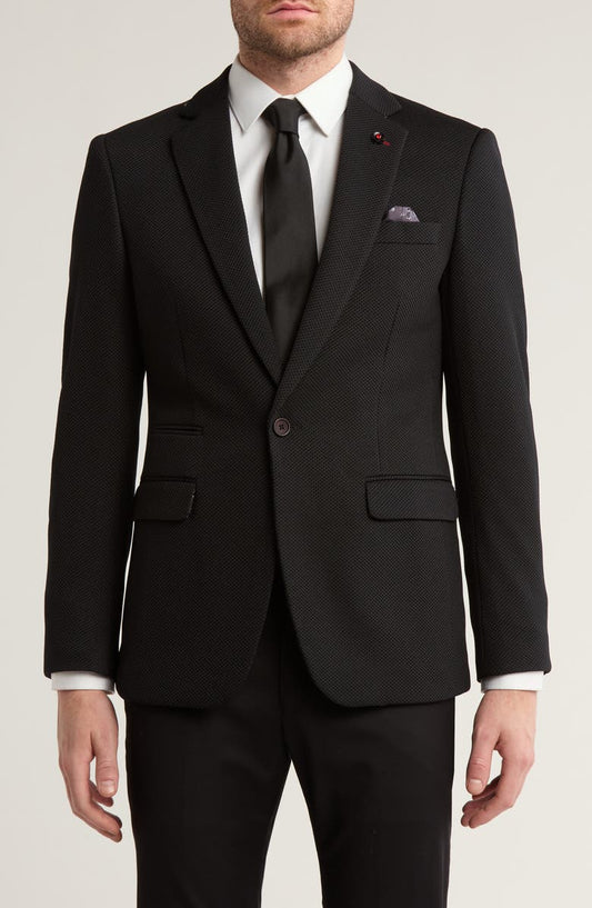 Slim Fit Knit Fashion Blazer