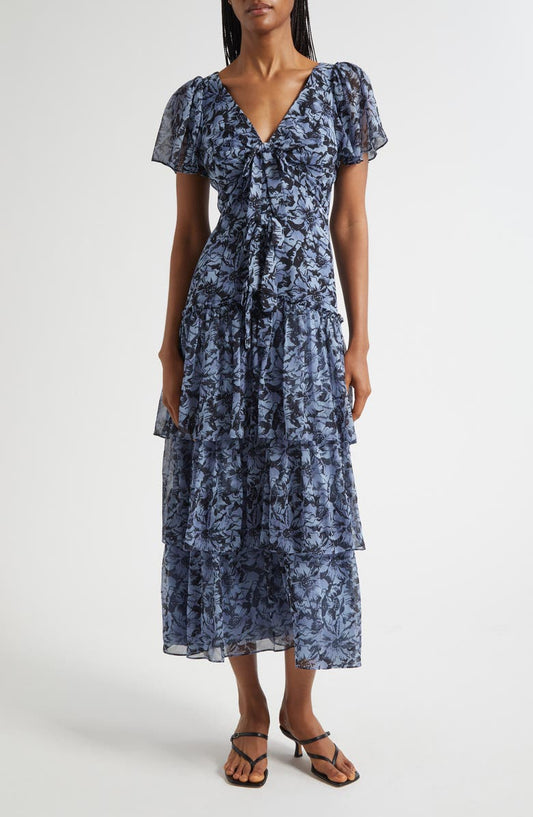 Graphic Cosmos Grizzo Maxi Dress