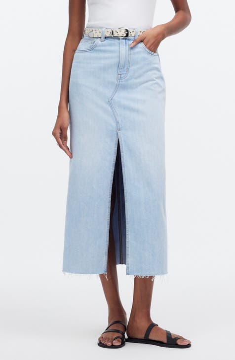 Falda midi vaquera Rilee