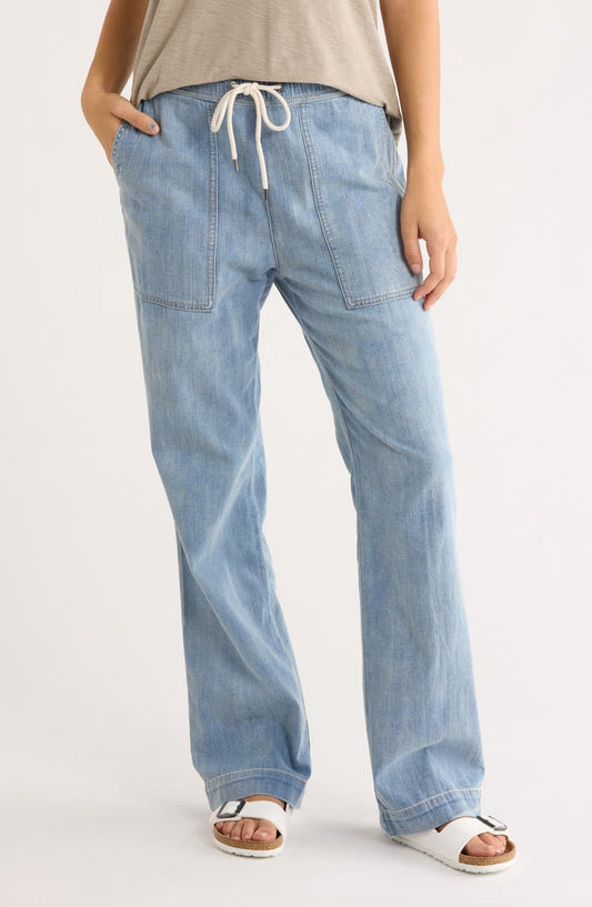 Wide Leg Denim Pants
