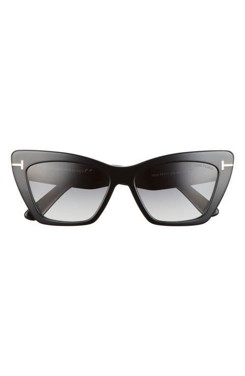Wyatt 56mm Gradient Cat Eye Sunglasses