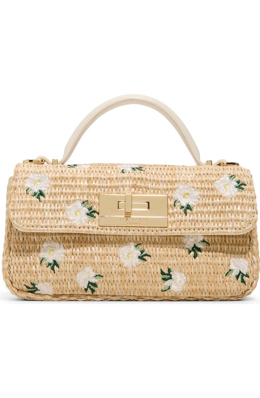 Ella Floral Embroidered Crossbody Bag