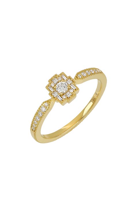 Anillo Apilable de Diamantes Mika - 0,23ct. (Exclusivo Nordstrom)
