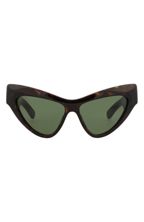 57mm Novelty Cat Eye Sunglasses