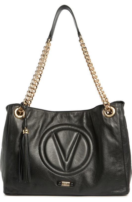 Verra Signature Leather Tote Bag
