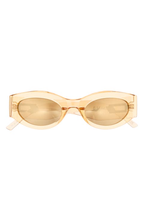 Barrier 56mm Polarized Oval Sunglasses