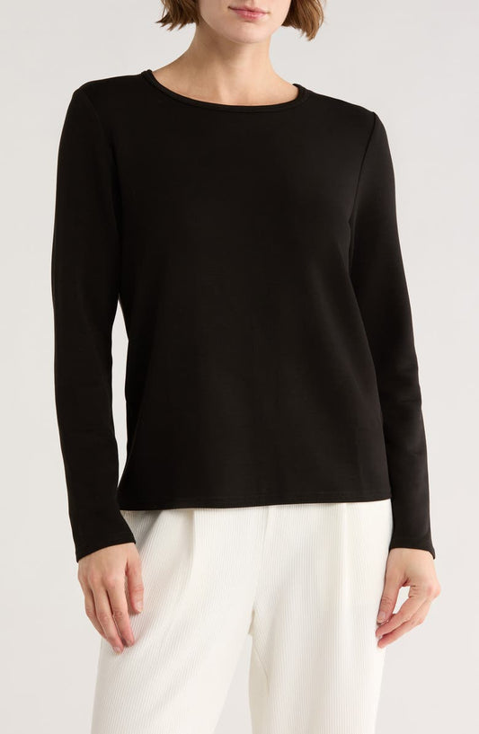 Sand Washed Long Sleeve Scuba T-Shirt