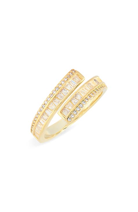 Anillo Bypass Pavé Cristal