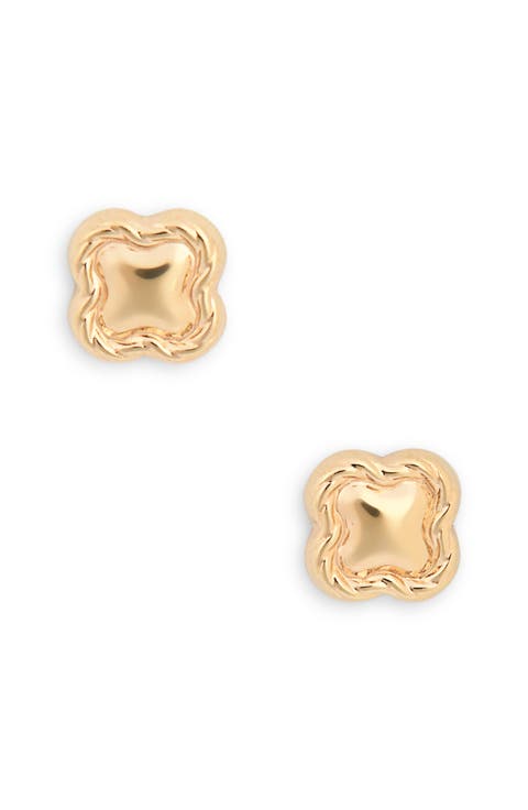 14K Gold Stud Earrings