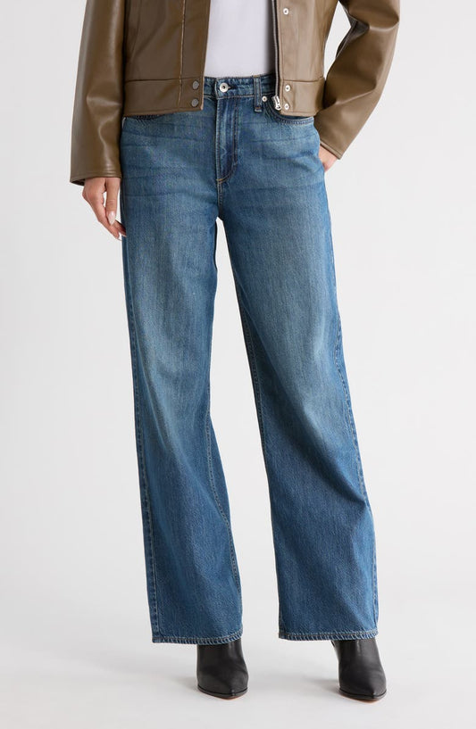 Lori Mid Rise Wide Leg Jeans
