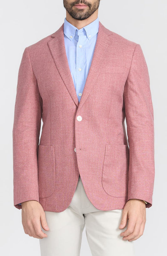 Gantona Textured Notch Lapel Sport Coat