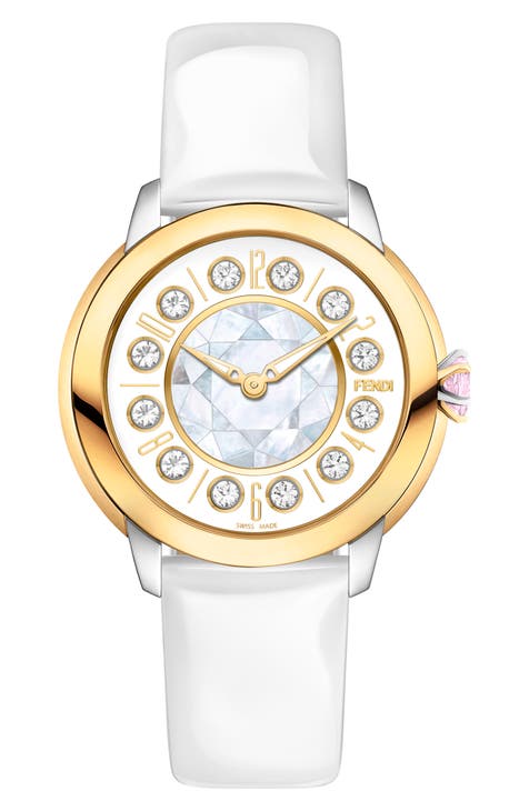 Reloj con correa de piel IShine, 33 mm