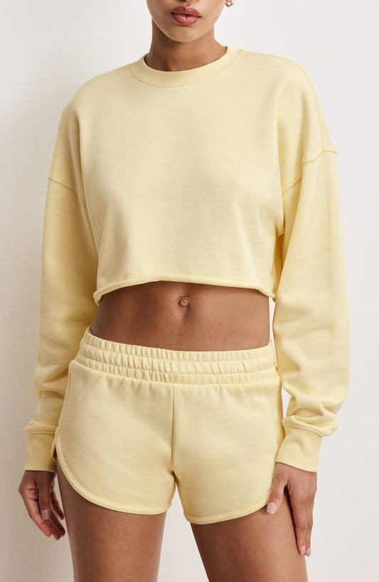 French Terry Crop Sweatshirt