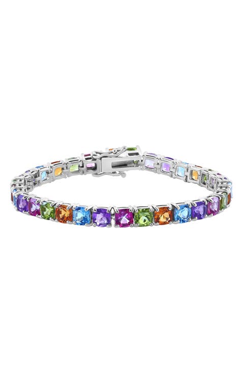 Sterling Silver Stone Bracelet