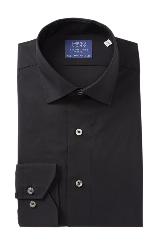 Travel Cotton Stretch Trim Fit Dress Shirt