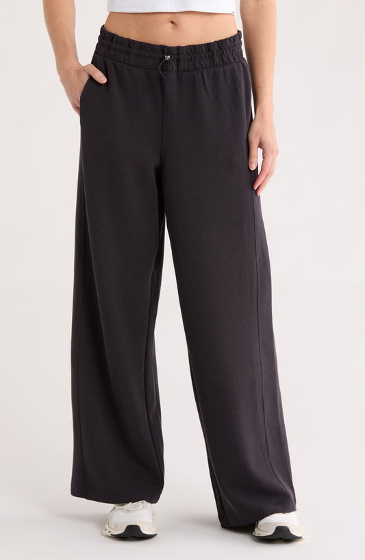 Highline High Waist Ribbed Pull-On Pants