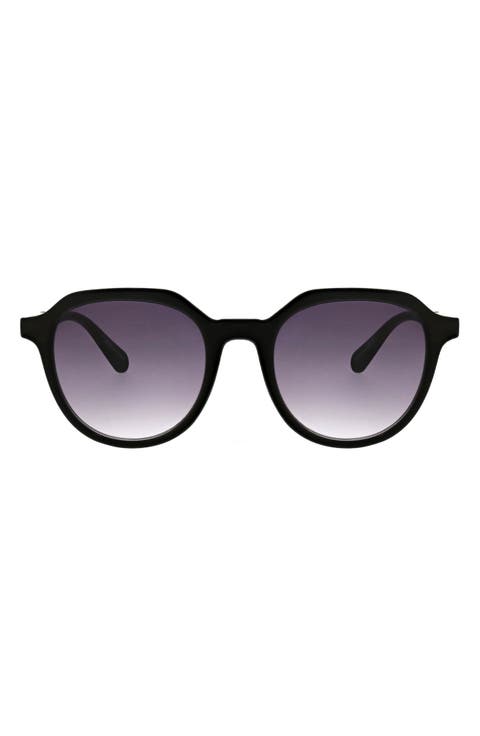 53mm Geometric Round Sunglasses
