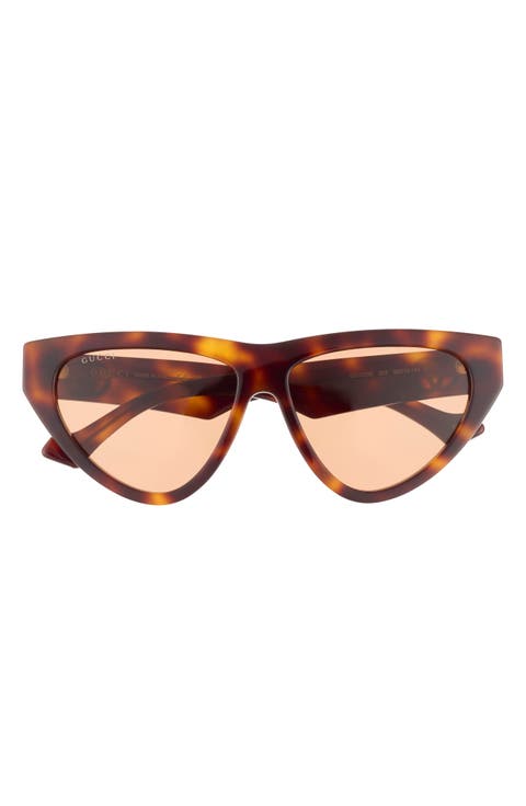 58mm Cat Eye Sunglasses