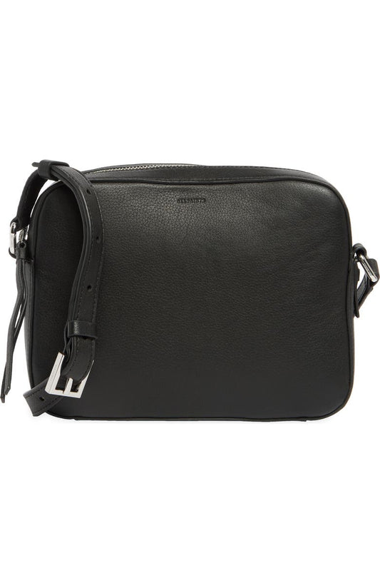 Captain Leather Square Crossbody Bag