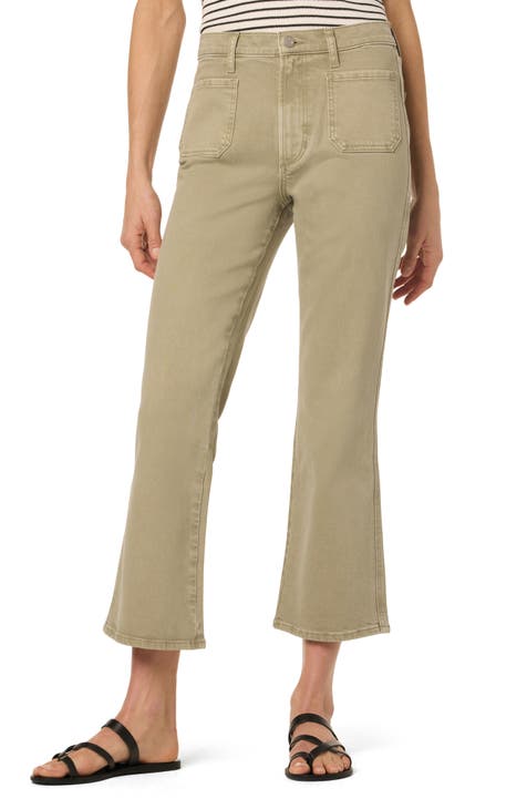 Vaqueros con corte tipo bota y tiro alto al tobillo