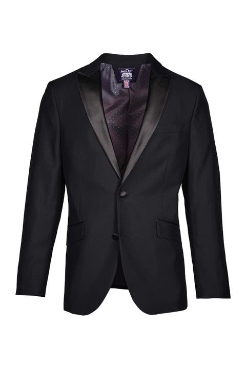 Chaqueta de esmoquin de corte slim con solapa de pico