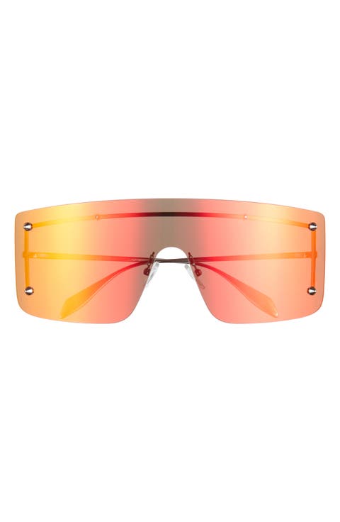 99mm Rimless Aviator Sunglasses