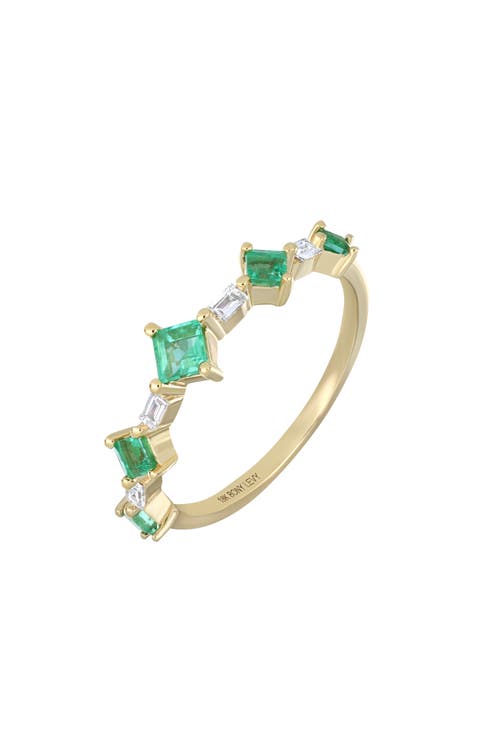 El Mar Diamond & Emerald Ring