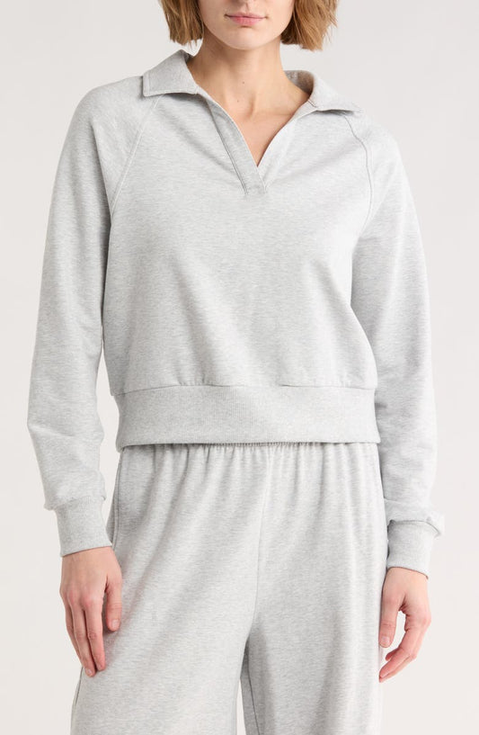 Relay French Terry Polo Sweatshirt
