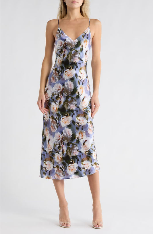 Seridie Floral Silk Slipdress