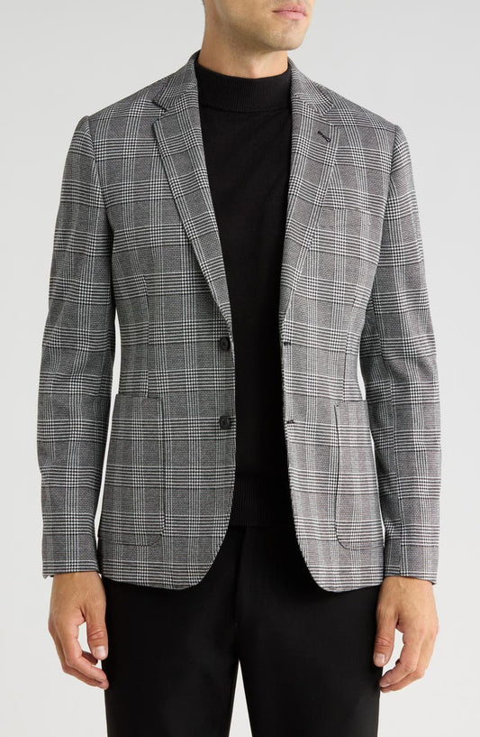 Gavin Glen Plaid Knit Sport Coat