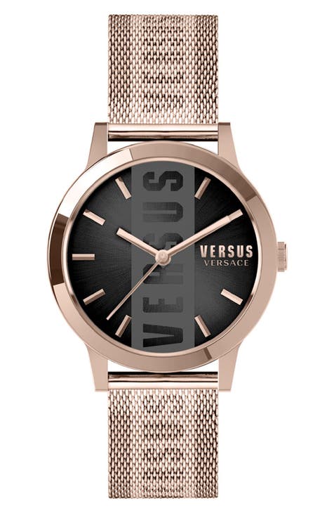 Reloj de cuarzo con correa de malla Versus Barbâs, 38 mm