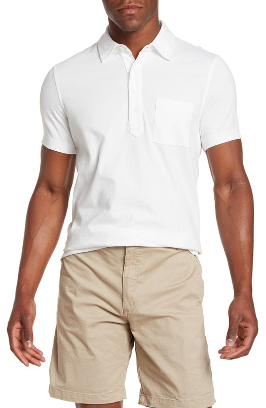 Cotton Jersey Solid Pocket Polo