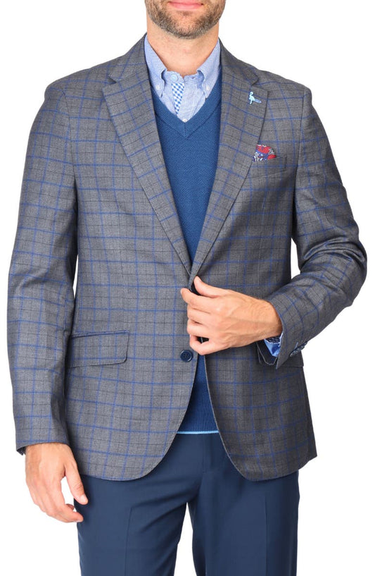 Classic Mélange Windowpane Sport Coat