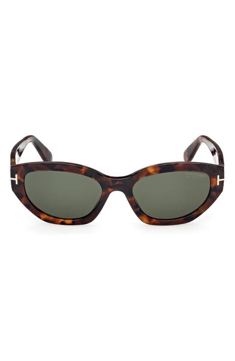 Penny 55mm Polarized Geometric Sunglasses