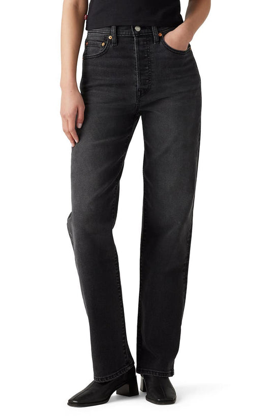 Ribcage High Waist Straight Leg Jeans (Say No Go)