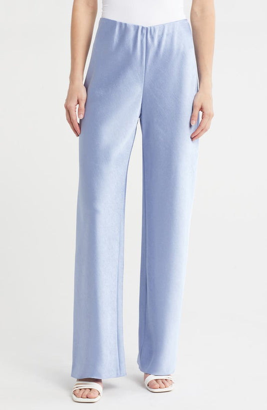 Fluid High Waist Straight Leg Pants